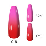 Lianfudai 7.3ml Thermal Gel Polish More Colors Temperature Color Changing Glitter UV Gel Varnish Soak Off UV LED Gel Lacquers Nail Polish