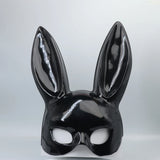 Lianfudai Masquerade Mask Easter Sexy Rabbit Mask Party Rabbit Costume Funny Halloween Rabbit Ears Decoration Plastic Half Bunny Mask