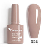 Lianfudai Venalisa Nail Gel Polish Jelly Color HEMA FREE Nude Pink Semi Permanent Soak Off UVLED Gel Nail Polish Sparkle Gel Varnish