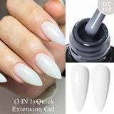 Lianfudai  7ml Dark Nude Rubber Base Gel Nail Polish Semi Permanent UV Gel LED Nail Art Varnish For Nails Manicure DIY Design