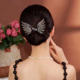 Lianfudai Korean Style Women's Hair Twister Crystal Wings Curler Exquisite Temperament Hairpin Curling Hair Hairpins Hair Accessories