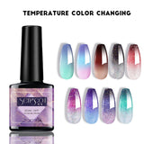 Lianfudai 7.3ml Thermal Gel Polish More Colors Temperature Color Changing Glitter UV Gel Varnish Soak Off UV LED Gel Lacquers Nail Polish