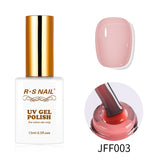 15ml Jelly Nude Color Gel Nail Gel Polish Clear Pink Semi-transparent French Gel Varnish Soak Off UV LED Nail Gel