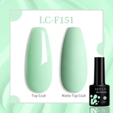 Lianfudai 7ML Aurora Top Coat Sparking Gel Nail Polish Semi Permanent UV Gel 2 In 1 Function Top Coat UV LED Nail Art Gel Varnish