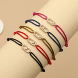 Lianfudai Adjusted Size Can Move Stone Multiple colors Rope Woven bracelet For Women And Men Fashion Jewelry 2024 New Bracelets Woman