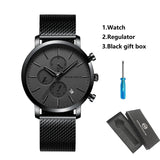 Lianfudai Top Men Watch Brand Business Style Stainless Steel Fashion Waterproof Sports Multifunctional Quartz Wristwatch Relogio Masculino