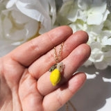 Lianfudai Transparent lemon necklace fruit gift fashion