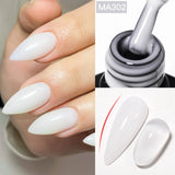 Lianfudai  7ml Dark Nude Rubber Base Gel Nail Polish Semi Permanent UV Gel LED Nail Art Varnish For Nails Manicure DIY Design