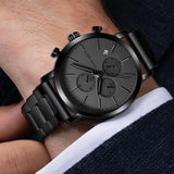 Lianfudai Top Men Watch Brand Business Style Stainless Steel Fashion Waterproof Sports Multifunctional Quartz Wristwatch Relogio Masculino