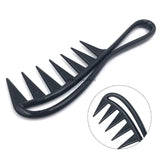 Lianfudai New 1/ 2pcs Wide Tooth Plastic Comb Curly Hair Salon Hairdressing Comb Massage for Hair Styling Tool for Curl Hair