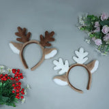 Lianfudai Antler Headband  Attractive Xmas Cute Animal Deer Horn Hair Hoop  Cute Christmas Hair Hoop