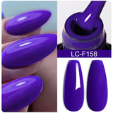 Lianfudai 7ML Gold Foil Quick Extension Gel Nail Polish Nude Purple Nail Flakes Vernis Semi Permanent UV Gel Nail Art Hard Gel