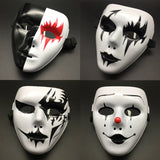 Lianfudai 1pcs Full Face Mask Hand-painted Halloween Masquerade Scary Party Supplies Cosplay Costume Accessory Props