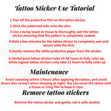 Lianfudai Temporary Tattoo Love Kiss Herbal Juice Sticker Sexy Hotwife Arm Waterproof Fake Tattoos Festival Gadget 2024 Party Y2K Tatuaje