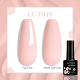 Lianfudai 15ML Quick Nail Extension Gel Glitter Pink Vernis Semi Permanent UV Gel Nail Polish Nail Art Prolong Construction Gel