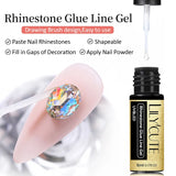 Lianfudai Rose Gold Silver Metallic pull Liner Gel Nail Polish French Super bright Mirror Drawing Graffiti Nail Art Painting Gel