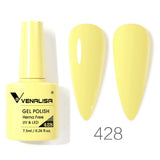 Lianfudai Venalisa Nail Gel Polish Jelly Color HEMA FREE Nude Pink Semi Permanent Soak Off UVLED Gel Nail Polish Sparkle Gel Varnish