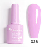 Lianfudai Venalisa Nail Gel Polish Jelly Color HEMA FREE Nude Pink Semi Permanent Soak Off UVLED Gel Nail Polish Sparkle Gel Varnish