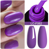 Lianfudai 7ML Auroras Thermal Gel Nail Polish Nude Dark Purple Glitter Gradient Temperature Color Changing Nail Art Gel Varnishes