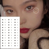 Lianfudai 1PC Black Temporary Tattoo DIY Tear Mole Stickers Water Transfer Body Art Dot Fake Tattoo Face Eye Corner Beauty Makeup Moles