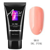 Lianfudai 15ml Extension Poly Nail Gel Jelly Arcylic Building UV Gel Tranparent Pink Nail Polish Semi Permanent Varnish Manicure Polygels