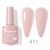 Lianfudai Venalisa Nail Gel Polish Jelly Color HEMA FREE Nude Pink Semi Permanent Soak Off UVLED Gel Nail Polish Sparkle Gel Varnish