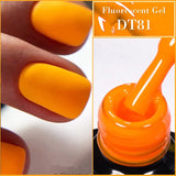 Lianfudai 7ml Orange Red Green Gel Nail Polish Laser Sparkly Soak Off Semi Permanent Nail Art UV Gel Varnish For Nails