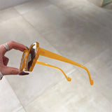Lianfudai Vintage Sunglasses Men Women Fashion New in Retro Polygon Shades Eyewear Trendy Brand Design Gradient UV400 Sun Glasses