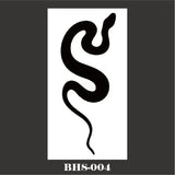 Lianfudai Black Snake Temporary Tattoo Stickers for Women Men Body Waist Lating Waterproof Fake Tattoo Dark Wine Big Size Snake Tattoo New