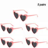 Lianfudai Summer Beach Sunglasses Women  Fashion Heart Shaped Glasses Girls Night Gift Bride To Be Glasses