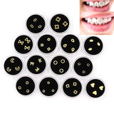 Lianfudai 3pcs Dental Teeth Gems Beauty Diamond Jewelry Crystal Decoration Fashion Cute Charming Tooth Ornaments Tooth Gems