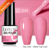 Lianfudai 15ML Quick Nail Extension Gel Glitter Pink Vernis Semi Permanent UV Gel Nail Polish Nail Art Prolong Construction Gel