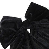 Lianfudai Drapey Bow Tie Hairpin Handmade Velet Hair Clips Girl Hair Accessories New Year Festival Gift Valentine Headwear
