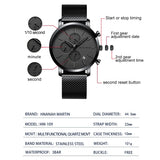 Lianfudai Top Men Watch Brand Business Style Stainless Steel Fashion Waterproof Sports Multifunctional Quartz Wristwatch Relogio Masculino