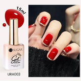 Lianfudai 15ml Wine Cherry Red Jelly Gel Nail Polish Christmas Nails Art Gel Polish Translucent Nail Gel for Winter Manicure Art