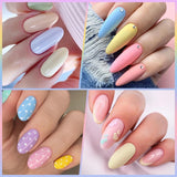 Lianfudai Sweet Spring Summer Color Gel Nail Polish 10ml Light Pink Green Yellow Long Lasting Varnis Semi Permanent For Nails