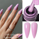 Lianfudai  7ml Dark Nude Rubber Base Gel Nail Polish Semi Permanent UV Gel LED Nail Art Varnish For Nails Manicure DIY Design