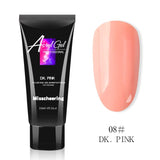 Lianfudai 15ml Extension Poly Nail Gel Jelly Arcylic Building UV Gel Tranparent Pink Nail Polish Semi Permanent Varnish Manicure Polygels