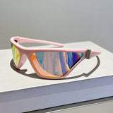 Lianfudai Fashion Y2K Vintage Sport Goggle Sunglasses Women For Men 2024 Luxury Brand Designer Sun Glasses Trending Cycling Shades UV400