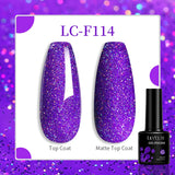 Lianfudai 15ML Quick Nail Extension Gel Glitter Pink Vernis Semi Permanent UV Gel Nail Polish Nail Art Prolong Construction Gel