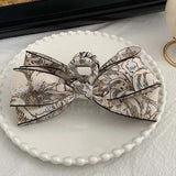 Lianfudai Fabric Bow Hairpin Temperament Elegant Women Hair Claw Clips Princess Headdress Fashion Large Grab Clip Female Hair Accessories