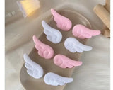 Lianfudai New Angel Wing Side Bangs Sweet Girl Hair Clip Cute and Versatile Simple and Simple Solid Color Duckbill Clip Girl Accessories