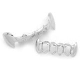 Lianfudai Hip-hop copper-plated tiger teeth half-bite retainer men women with Halloween false teeth props accessories teeth jewelry