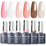 Lianfudai Venalisa Nail Gel Polish Jelly Color HEMA FREE Nude Pink Semi Permanent Soak Off UVLED Gel Nail Polish Sparkle Gel Varnish