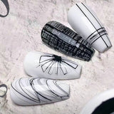 2023 New Spider Wire Nail Gel Polish White Black Paint Gel Hybrid Varnishes Web Stickers UV Lamp Soak Off Top Coat For Manicure