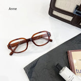 Lianfudai Women Finished Myopia Glasses Vintage Square Frame Blue Light Blocking Minus Eyeglasses Near Sight Eyewear Diopter 0 To -4.0