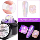 Lianfudai Smooth Ceramics Cat Magnetic Gel Nail Polish Sparkling Silver Moonlight Cat Eye Effect Soak Off Semi-Permanent Nail Art Varnish