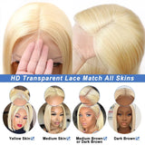 Lianfudai Blonde Bob Wig Human Hair 613 Bob Lace Front Wig Human Hair 13X4 Blonde lace Front Bob Wig Human Hair Pre Plucked 180% 12A