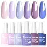 Lianfudai Venalisa Nail Gel Polish Jelly Color HEMA FREE Nude Pink Semi Permanent Soak Off UVLED Gel Nail Polish Sparkle Gel Varnish