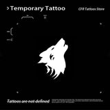 Lianfudai Fake Tattoos Temporary Tattoo Arm Waterproof Wolf Head Herbal Juice Sticker Hotwife Semi Permanent Tattoo Accessories Party Y2K